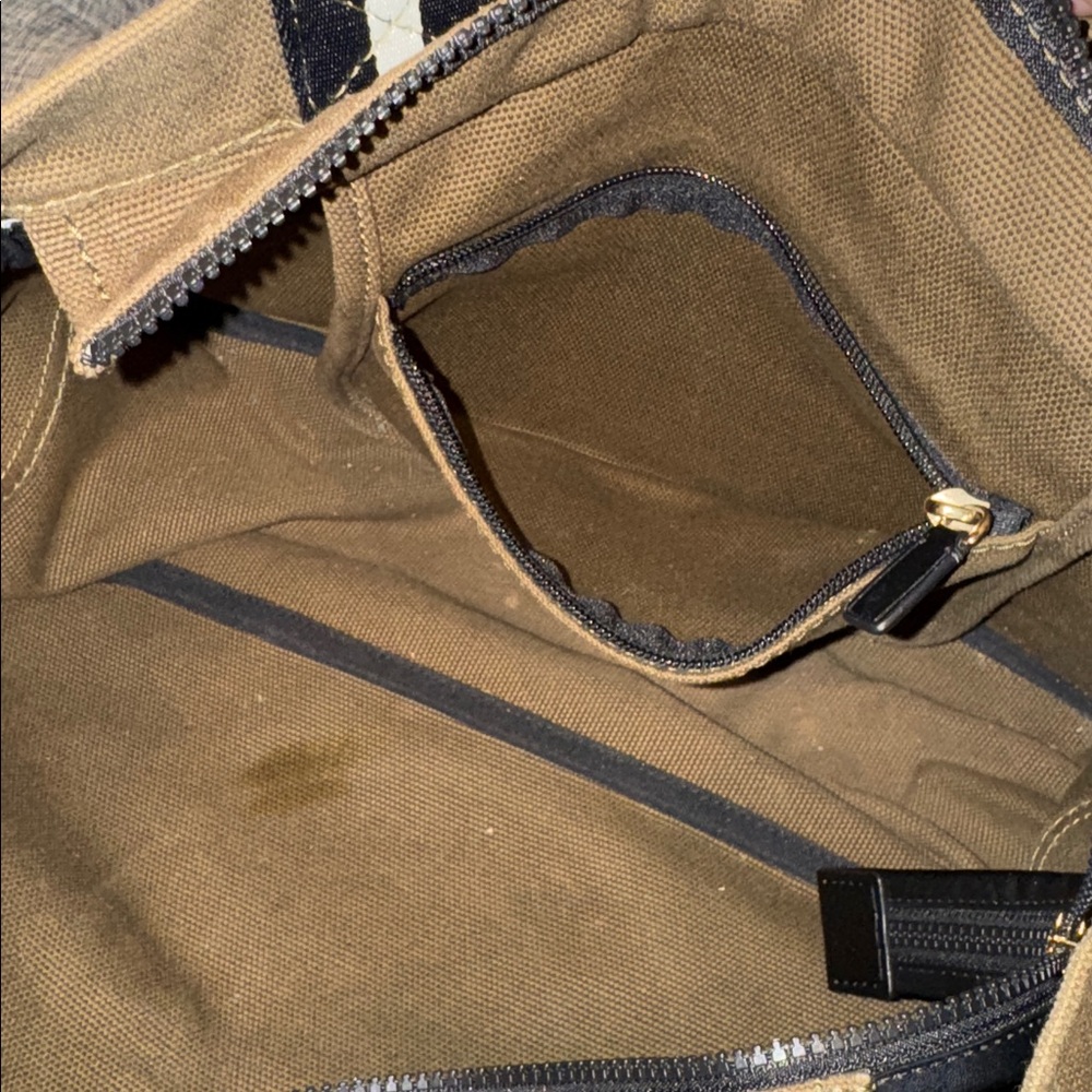 Marc Jacobs Bag Signet Canvas Olive Green Logo Tote - Picture 13 of 17